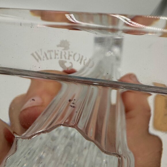 Waterford METROPOLITAN Crystal Tall Single Light Candlestick exquisite art deco - Picture 9 of 12